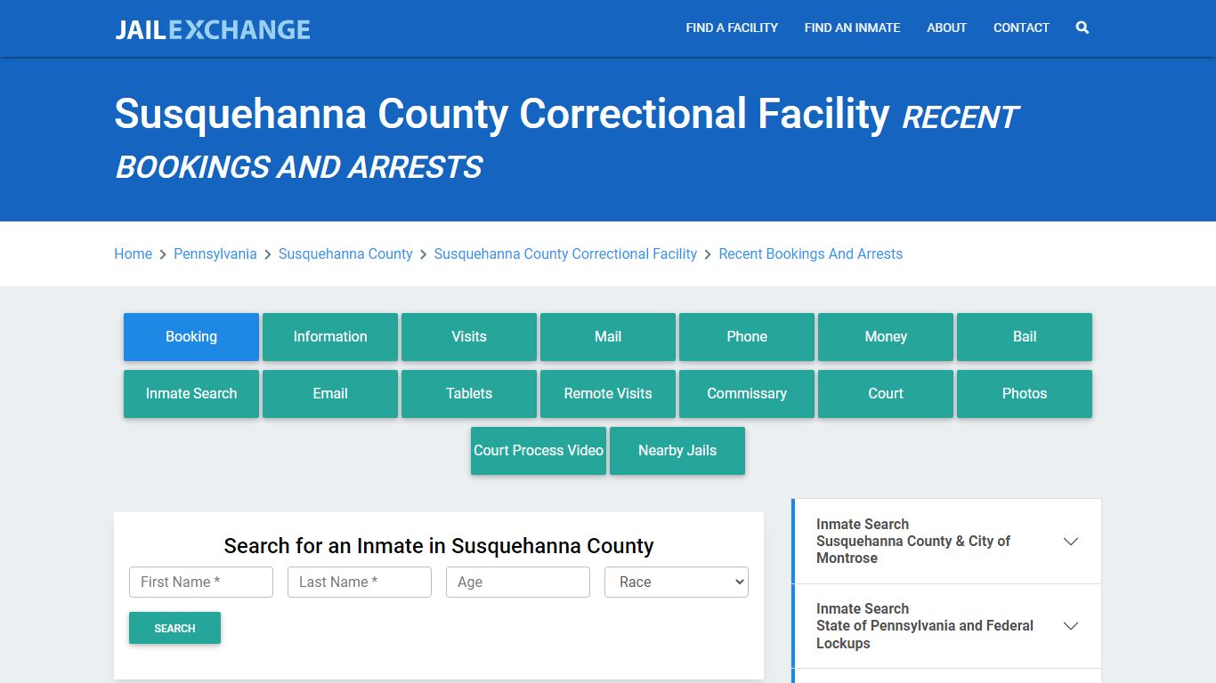 Susquehanna County Correctional Facility - Jail Exchange